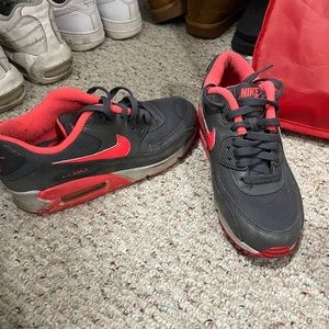 Grey and Pink Nike Tennis Shoes